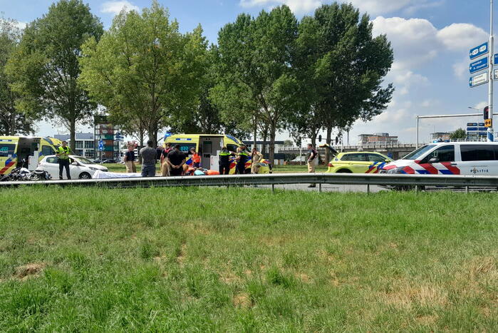 Motorrijder ernstig gewond na ongeval