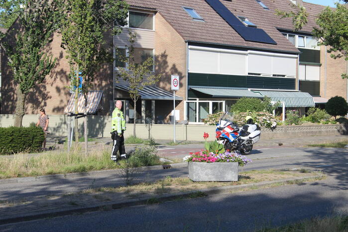 Ongeval tussen bestelbus en scooter
