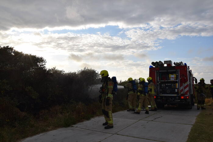 Duinbrand snel onder controle