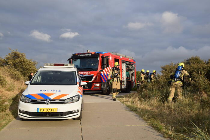 Duinbrand snel onder controle