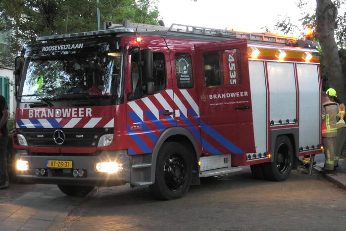 Scooter volledig uitgebrand