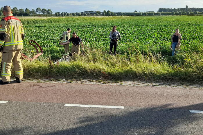 Veel mankrachten ingezet bij paard te water