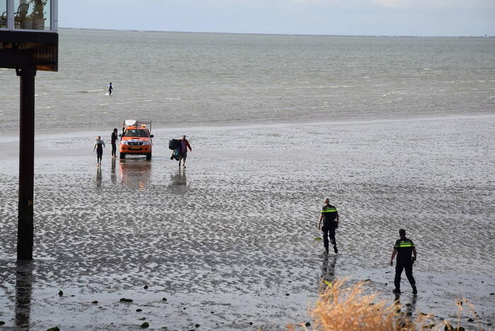 Kiter uit Noordzee gered na botsing