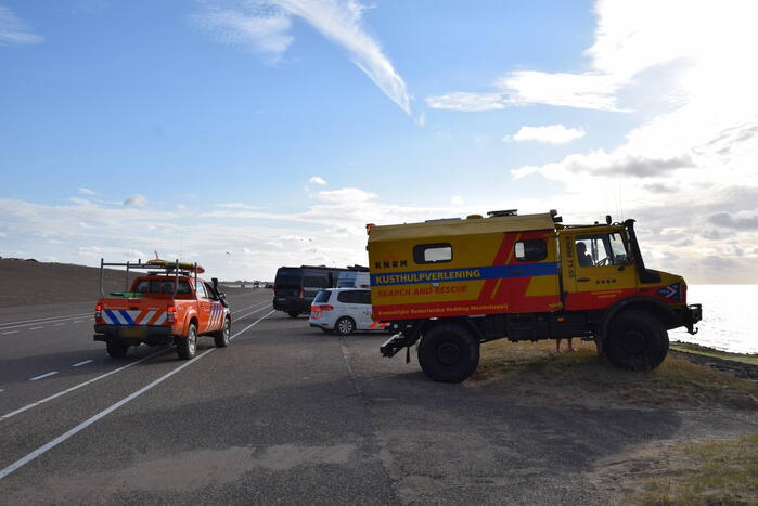 Kiter uit Noordzee gered na botsing