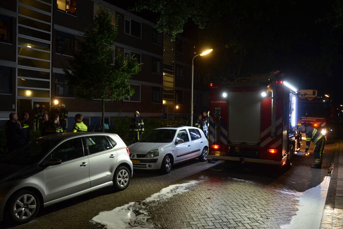Veel rook bij brand in kelder