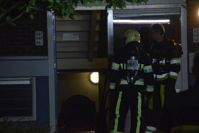 Veel rook bij brand in kelder
