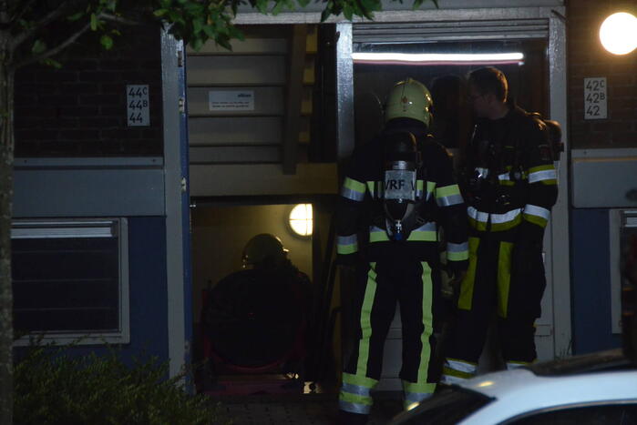 Veel rook bij brand in kelder