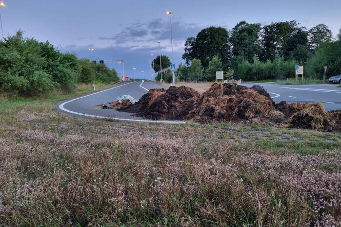 Lange files door dumping op snelwegen