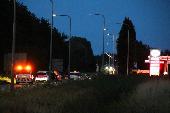 Motorrijder overleden bij ernstig verkeersongeval