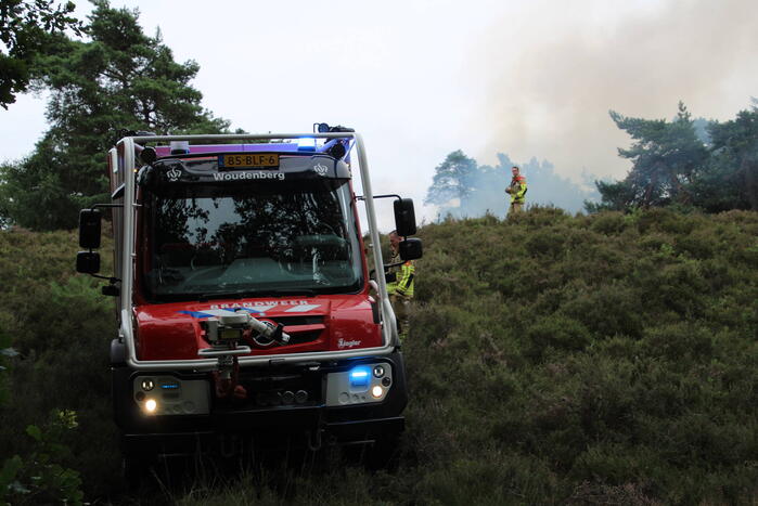 Kampvuur veroorzaakt heidebrand