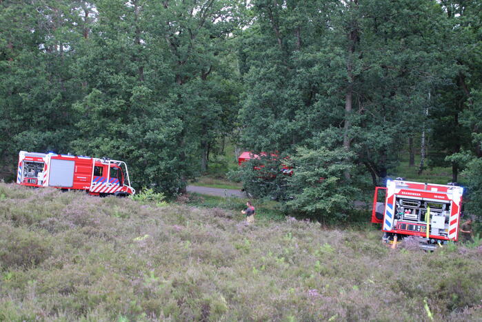 Kampvuur veroorzaakt heidebrand