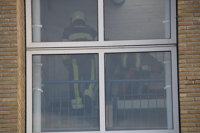 Woning vol rook door vergeten pan