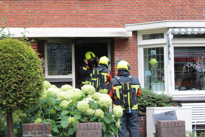 Brand in woning snel geblust
