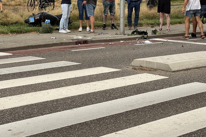 Scooterrijder gewond bij eenzijdig ongeval