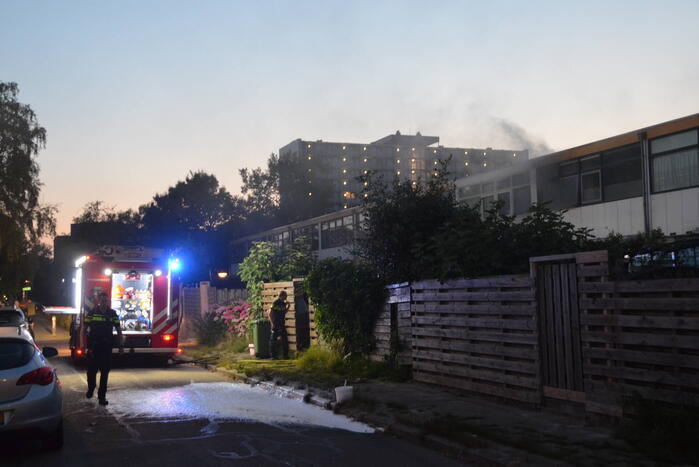 Flinke rookontwikkeling bij woningbrand