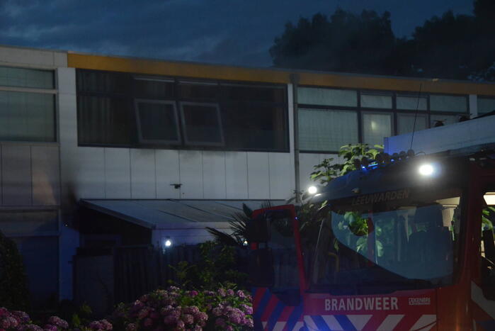 Flinke rookontwikkeling bij woningbrand