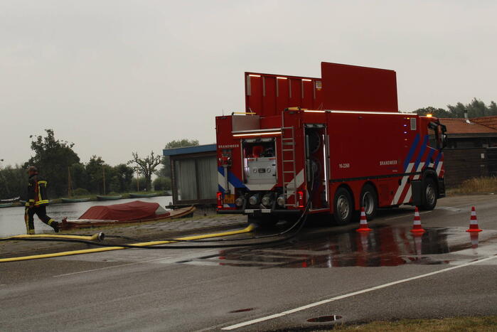 Veel rook bij brand in loods