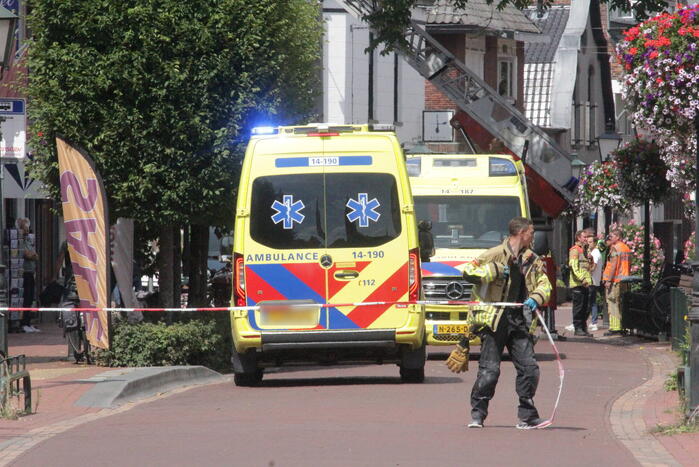 Straat afgezet voor verward persoon