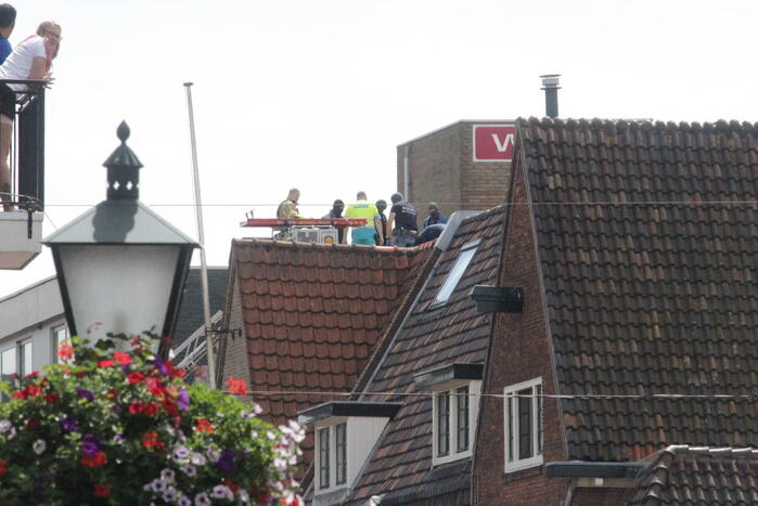 Straat afgezet voor verward persoon