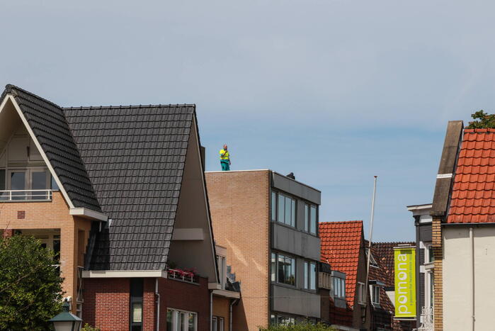 Straat afgezet voor verward persoon