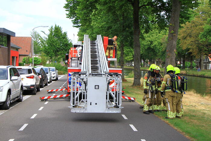Brand tijden werkzaamheden op dak