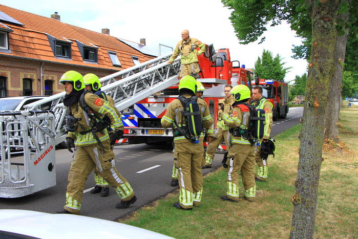 Brand tijden werkzaamheden op dak