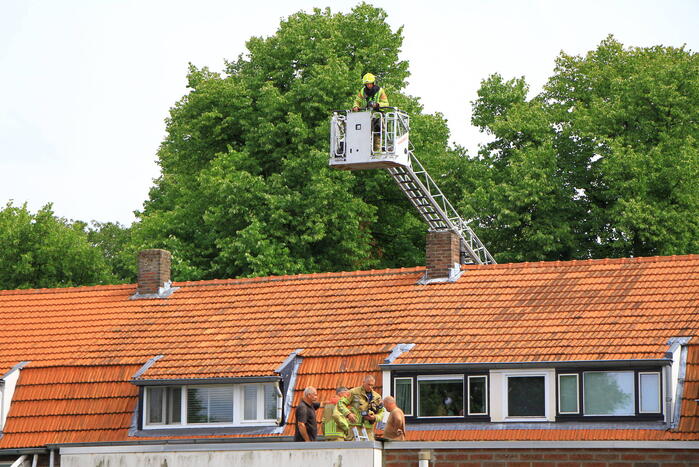 Brand tijden werkzaamheden op dak