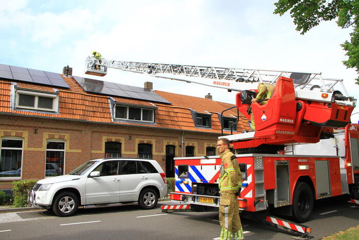 Brand tijden werkzaamheden op dak
