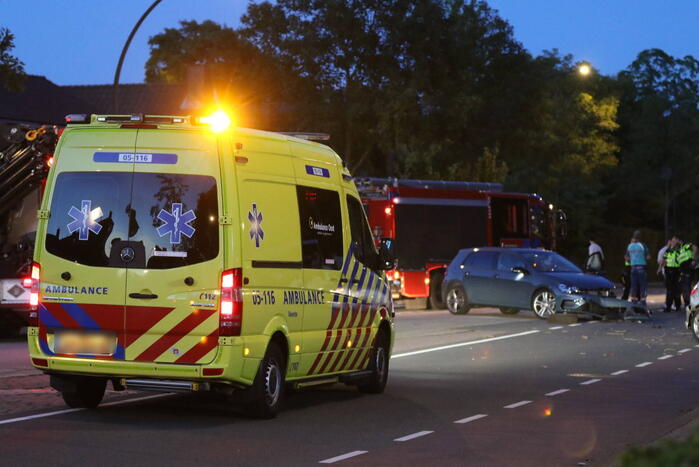 Gewonden bij frontale botsing auto's