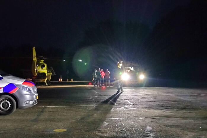 Traumahelikopter landt voor reanimatie in duingebied