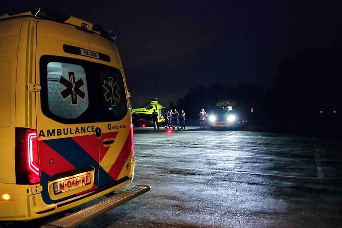 Traumahelikopter landt voor reanimatie in duingebied