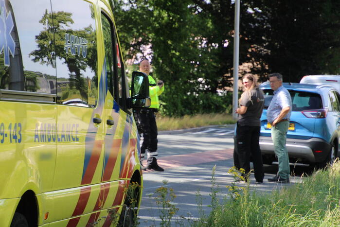 Motorrijder gewond bij botsing met auto