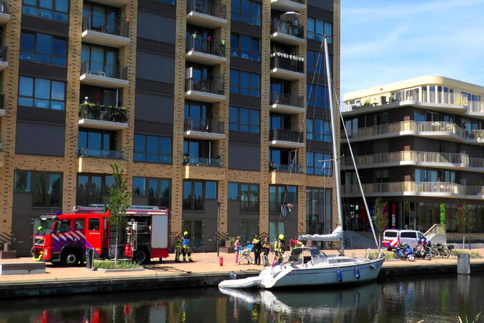 Brand aan boord van zeilboot