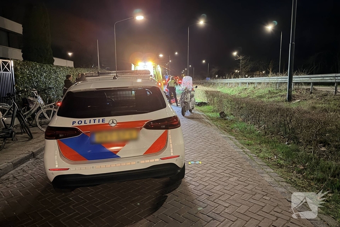 Fietser gewond bij aanrijding met scooter