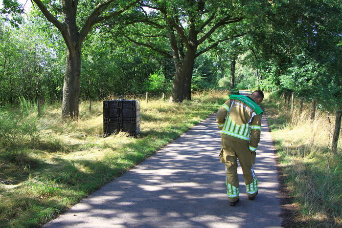 Onderzoek naar gedumpt vat met vloeistoffen