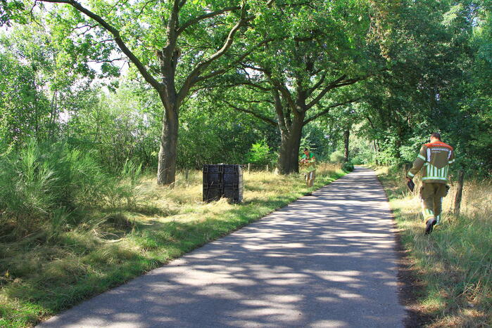 Onderzoek naar gedumpt vat met vloeistoffen