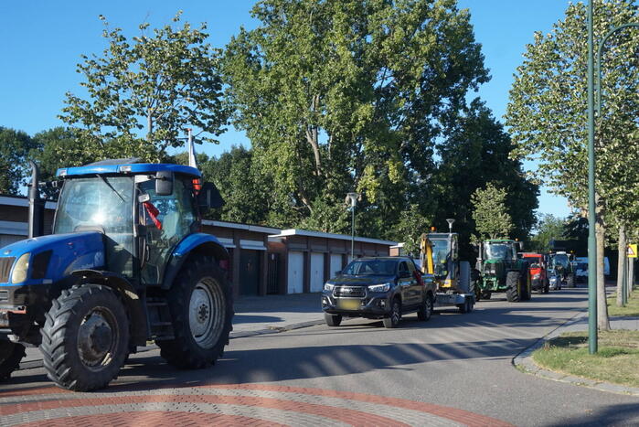 Meerdere trekkers bij boerenprotest
