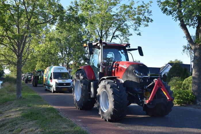 Meerdere trekkers bij boerenprotest