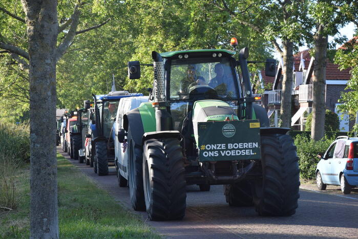 Meerdere trekkers bij boerenprotest