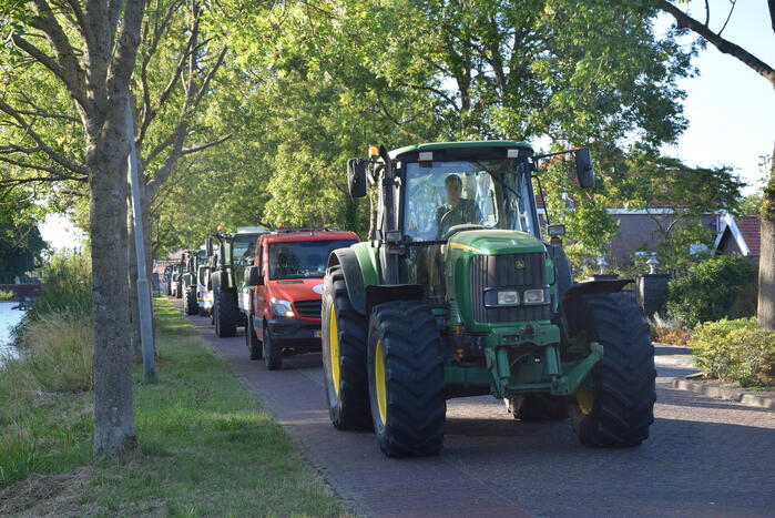Meerdere trekkers bij boerenprotest