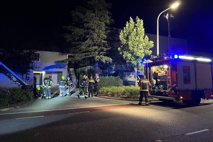 Flinke rookontwikkeling bij grote brand