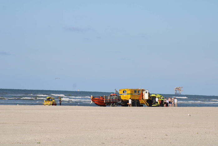 Hulpdiensten massaal ingezet voor drenkeling in Noordzee