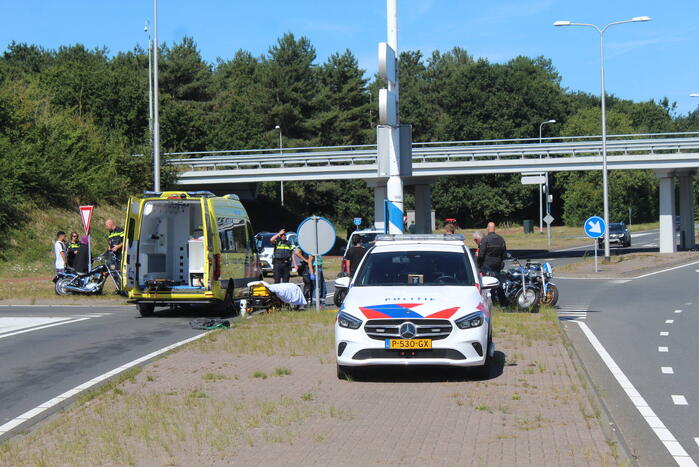 Motorrijder gewond na ongeval