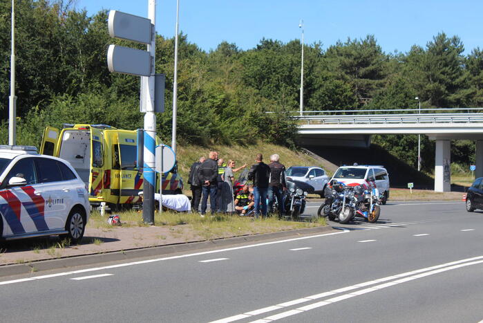 Motorrijder gewond na ongeval