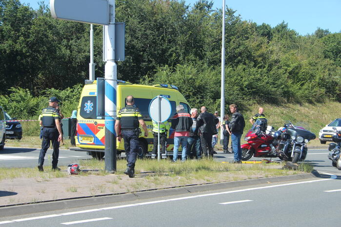 Motorrijder gewond na ongeval