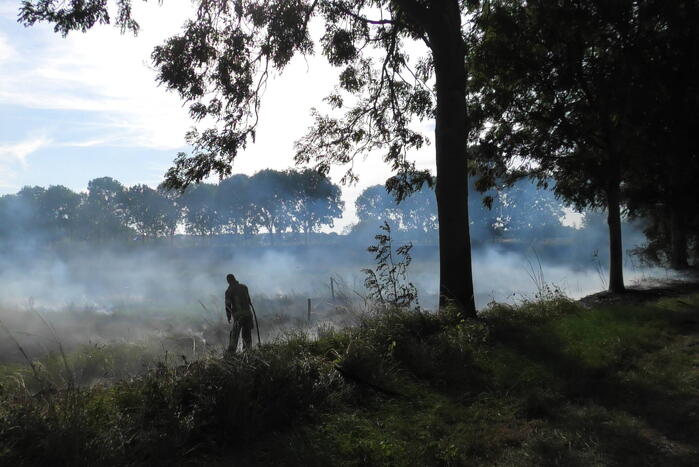 Flinke rookontwikkeling bij buitenbrand