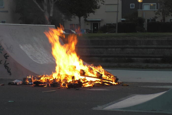 Brandstichting op skatepark