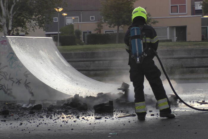 Brandstichting op skatepark
