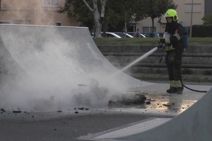 Brandstichting op skatepark