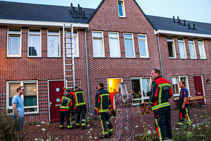 Brandweer ingezet voor kat op dak van woning